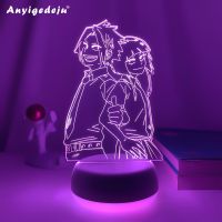 Anime Led Light My Hero Academia Kyouka Jirou Denki Kaminari for Room Decoration Home Decor Light Birthday Gift 3d Lamp Manga Ceiling Lights