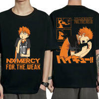 【New】อะนิเมะ Haikyuu Hinata Shoyo พิมพ์เสื้อยืด Karasuno วอลเลย์บอลคลับมังงะ T Shirt 100% Cotton Hip Hop เสื้อเชิ้ตคู่รัก Streetwear