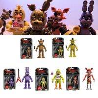 Funko ห้าคืนที่ FNAF ของเฟรดดี้ Freddy ทองจิ้งจอกโจรสลัดตุ๊กตาขยับแขนขาได้ประกบ【มิถุนายน】