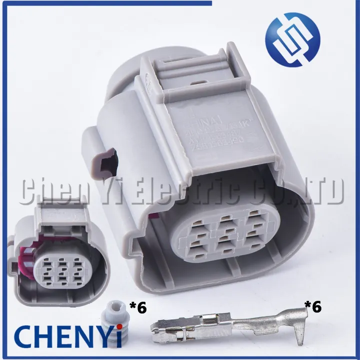 【CW】 6 Pin gray Auto waterproof connector front oxygen sensor plug ...