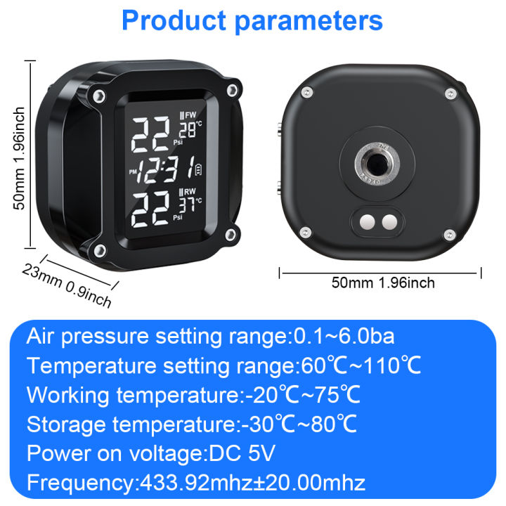 extractme-ไร้สายทีพีเอ็มเอส-usb-การชาร์จยางรถจักรยานยนต์เซ็นเซอร์เตือนภัยอุณหภูมิระบบการตรวจสอบแรงดันยางรถยนต์จอแสดงผล-lcd