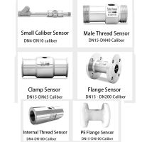 Digital Liquid Flow Meter Stainless Steel 304 Clamp Connection For Water Fuel Diesel 4-20Ma RS485 Pulse Output Water Flowmeter