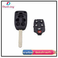 【DANLONG ?】Car Remote Control Key Shell 6 Keys Copper Key Blade Vehicle Modified Accessories