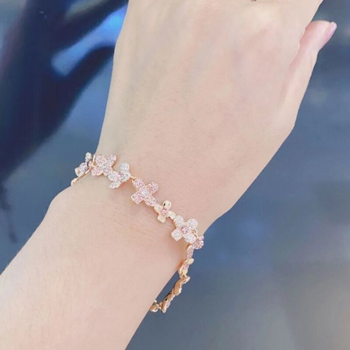 ของแท้-100-swarovski-กำไล-swarovski-แท้-กำไลข้อมือ-สร้อยข้อมือ-elderflower-bracelet-สร้อยข้อมือคริสตัล-พร้อมจัดส่งจากประเทศไทย