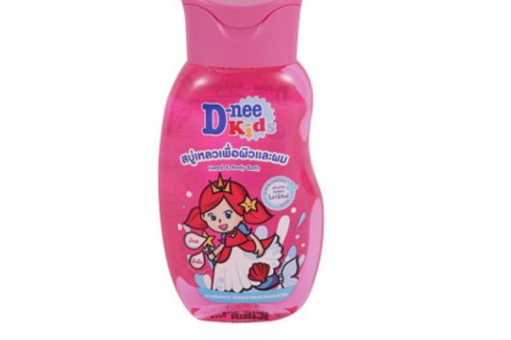 D-nee Kids Head &amp; Body Bath Pump 200ml [Pink]