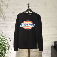 Dickies เสื้อยืดแขนคอกลมยาวฤดูใบไม้ร่วงและฤดูหนาว,6912บางเสื้อเข้ารูปลำลอง