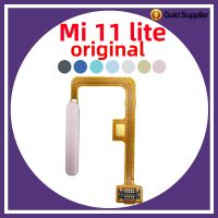 Asli untuk Xiaomi Mi 11 Lite 5G Sensor Sidik Jari Home Return Key Menu Tombol Daya Kabel Pita Fleksibel Hitam Pink Biru