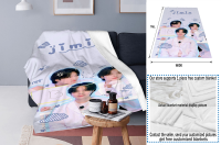 2023 newxzx blanket-HAIZIVS Kpop BTS Jimin Ultra Soft Flannel Throws Blankets Couch Sofa Fuzzy Blanket for Traveling Camping Home（40x60inch/50×60inch/60×80inch） 20