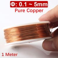 ✔ 100 Pure Copper Wire T2 Copper Coil Conductive Copper Wire Superfine Copper Wire 0.1 0.2 0.3 0.4 0.5 1.0 1.5 2.0 5mm 1/5M