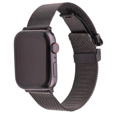 Milanese Loop Strap For Apple Watch Ultra Band 41mm 44mm 45mm 40mm 49mm Stainless Steel Silver Black Bracelet Serie Se 4 5 6 7 8 Straps