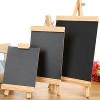 ANYGEL ภาพวาดชอล์กสำหรับเด็กพับได้กระดานข้อความตั้งโต๊ะพับได้ขาตั้งไม้สนกระดานไม้กระดานดำ