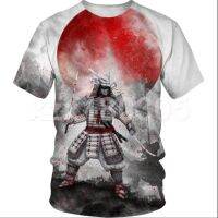 3D Print Japan Samurai Mens T shirts suitable for summer, quick drying size S-5XL, STYLE6