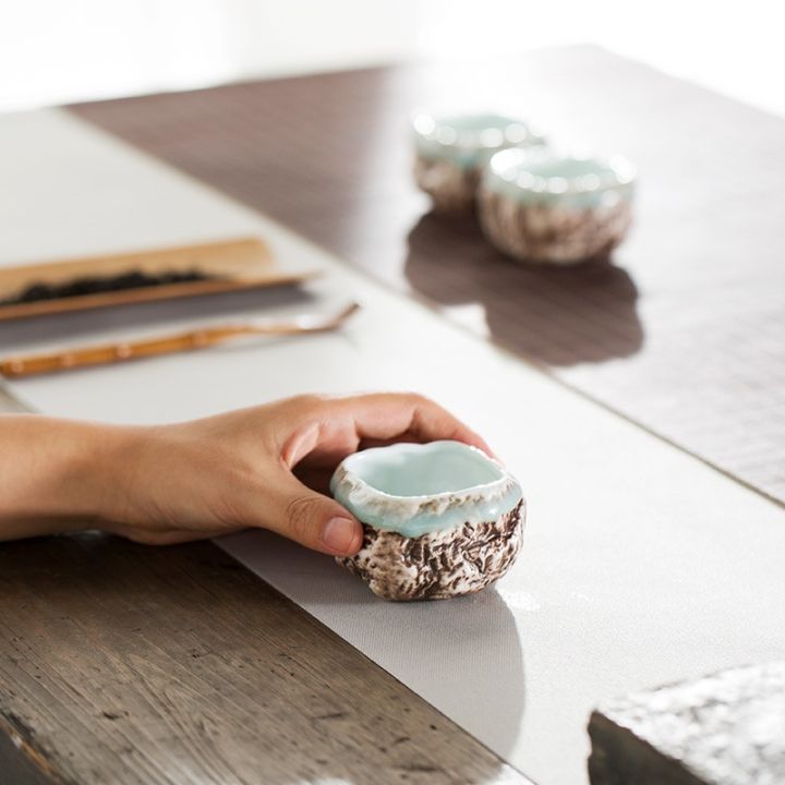 high-end-cups-สไตล์ญี่ปุ่นศิลาดลเลียนแบบหินถ้วยน้ำชาเซรามิกกังฟูชามชาขนาดเล็กสร้างสรรค์แฮนด์เมดโทถ้วยโฮมออฟฟิศ-drinkware