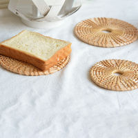 Storage Pad Rattan Decorative Table Decorative Table Mat Solid Color Coaster Creative Coaster Coaster