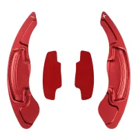 2Pcs Aluminium Alloy Shift Paddle Steering Wheel Shifter Paddlers Extension for Honda Think Platinum Acord Odyssey Guandao Gearshift Paddle Acura CDX CR-V (Red)