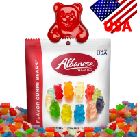 Albanese World best Gummi กัมมี่เยลลี่ เยลลี่ผลไม้12ชนิด ของแท้นำเข้าจาก USA มี5รสให้เลือก เคี้ยวหนึบ อร่อยฟิน ลองแล้วจะติดใจ ขนาด100กรัม