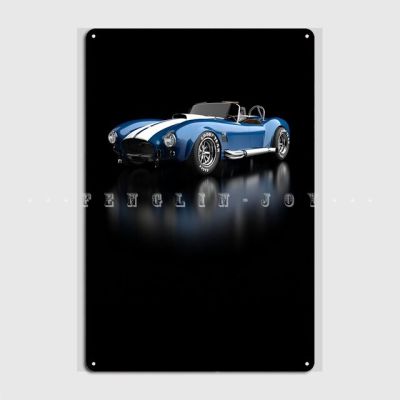 Shelby Cobra 03แผ่นโลหะโปสเตอร์สโมสรดีไซน์ห้องนั่งเล่นเครื่องตกแต่งฝาผนังโปสเตอร์ดีบุก