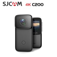 SJCAM กล้องกล้องกีฬาแอ็กชัน C200ถ่ายจดจำใบหน้า4K H.264 Wifi กันน้ำลักซ์ต่ำเว็บแคมการมองเห็นได้ในเวลากลางคืนขนาดเล็ก DV