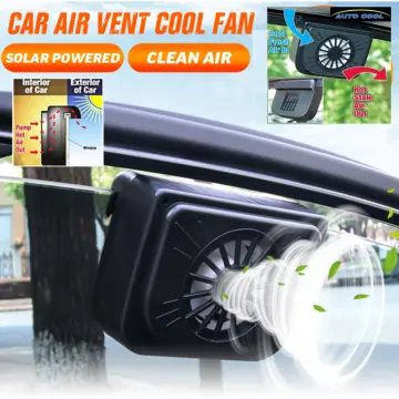 Solar panel deals fan for car