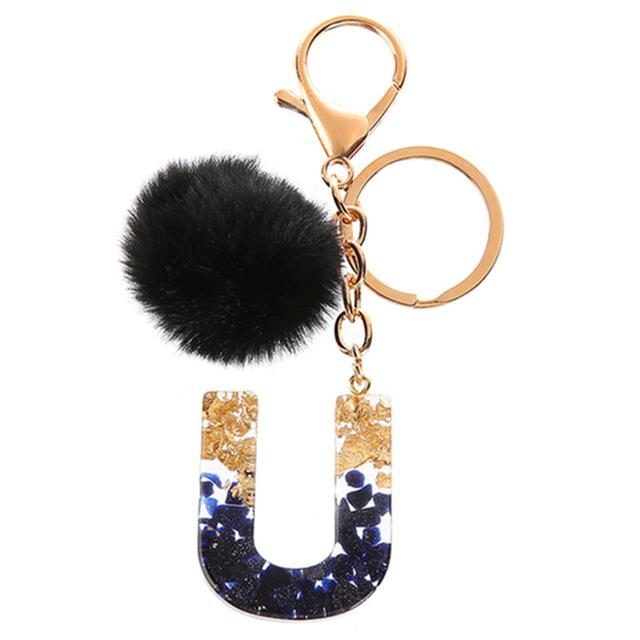 black-pompom-letter-keychain-glitter-gradient-resin-a-z-initials-alphabet-keyring-pendant-women-handbag-phone-decorative-gift