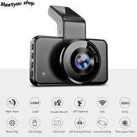 Dash Cam 3 "หน้าจอ IPS มุมกว้างด้านบนแดชบอร์ดเซ็นเซอร์กล้องวิดีโอ G การมองเห็นได้ในเวลากลางคืน24ชั่วโมงโหมดจอดรถบันทึกลูป