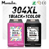 Mambaink ตลับหมึก304 XL 2แพ็คสำหรับอุปกรณ์เติมหมึก HP 5020 5030 5032 Deskjet 2620 2630 3762 3760 3750 3730 3733 3764