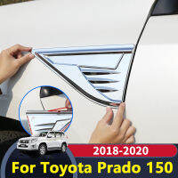 สำหรับ Toyota Land Cruiser Prado 150 2018-2020อุปกรณ์เสริมรถบังโคลนหน้าเครื่องยนต์ด้านระบายอากาศปกตัดฉลามเหงือก Vent สติ๊กเกอร์