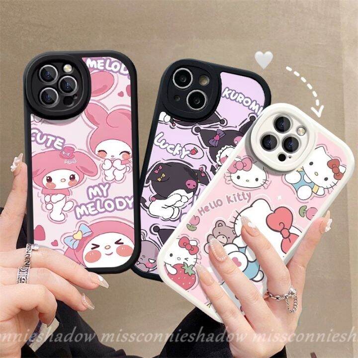 เคสโทรศัพท์มือถือ-แบบนิ่ม-ลายการ์ตูนคิตตี้-กันกระแทก-สําหรับ-iphone-7-6-8-12-13-14-x-xr-6s-2020-xs