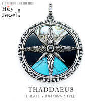 Pendant Compass Large,2020 Spring Personal Charm Fashion Jewelry Europe Bijoux 925 Sterling Silver Gift For Woman Men