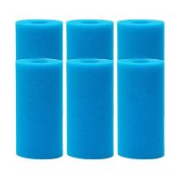 6Pcs Pool Filter Sponge,Pool Filter Cartridge,Type A Reusable Washable Filter Sponge,Sponge Filter Cartridge for Intex A