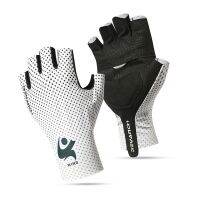 hotx【DT】 Cycling Half-finger Gloves Mens Anti-slip Breathable Silk MTB Road Short