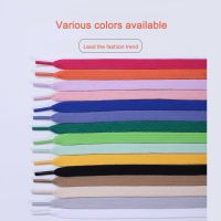 【HOT】∋●✑ Flat Classic Cotton Shoelaces for Sneakers Shoe Laces Tennis Shoelace 1CM Width 80/100/120/140/160CM Shoes