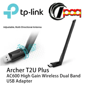 Archer T2U Plus, AC600 High Gain Wireless Dual Band USB Adapter
