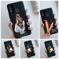 สำหรับ ITEL A48เคสมือถือซิลิโคนนิ่มฝาครอบด้านหลังกันกระแทก TPU เด็กผู้หญิงเคสมือถือตัวอักษรสำหรับ Itel A48เคส48บั๊มเปอร์ ItelA48สำหรับเด็กหญิงเด็กชาย