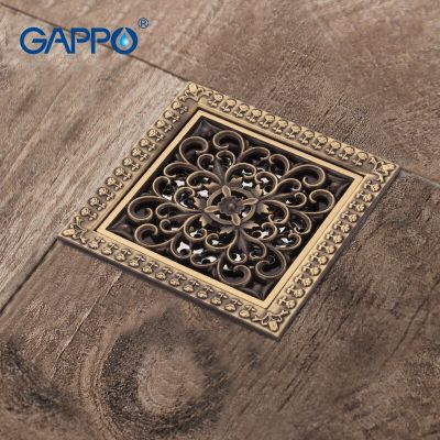 GAPPO Drains antique brass drain plug Bathtub Shower Drain bathroom floor drains chrome plugs  by Hs2023