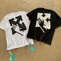 COD YE2F OFF WHITE 2023 European and American fashion brand summer new mens and womens same computer printed embroidered T-shirt top short sleeve factory direct sales