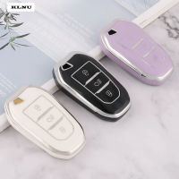 โครงเปลือกนอกเคส Kunci Remote Mobil KLNU TPU สำหรับ Peugeot 308 408 508 2008 3008 4008 5008 Citroen C4 C6 C3-XR ปิกัสโซ่ DS3 DS4 DS5