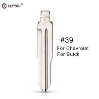 Keyyou 1Pc 39 Ucut Blade สำหรับ Chevrolet Lova รถรีโมทใบมีดตรงพลิกว่างเปล่าระบบ Keyless