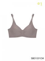 Sabina เสื้อชั้นใน Invisible Wire (ไม่มีโครง) รุ่น Function Bra รหัส SBO1201 สีช็อคโกแลต