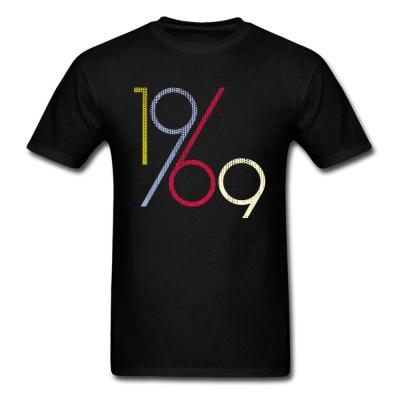 1969 On Sale Personalized Tees Crew Neck Cotton Fabric T Shirt For Men Tee Shirts