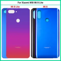 10ชิ้นสำหรับ Xiaomi Mi แบตเตอรี่8 Mi 8ฝาหลังหน้าจอโทรศัพท์3มิติสำหรับ Xiaomi Mi 8 Lite ด้านหลังประตูแก้วปลอกกาวแทนที่