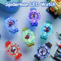 การ์ตูนเด็ก Spiderman นาฬิกา LED Light นาฬิกาเด็กของขวัญเด็กนักเรียนหญิงนาฬิกาสีสันสดใส LED Light นาฬิกา