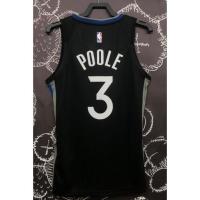 【Hot pressed】nba Jersey Golden State Warriors no.3 Poole Black Grey basketball jersey