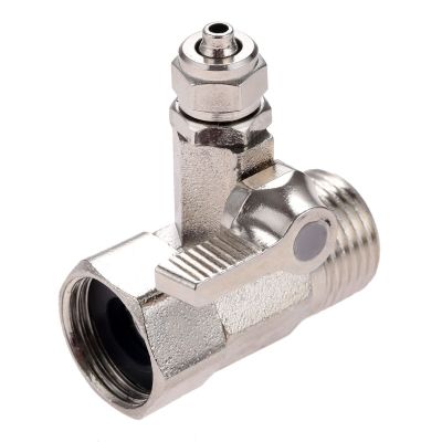 1Pc Reverse Osmosis Water Systems Feed Water Adapter 1/2 To 1/4 Faucet Water Filter Ball Valve Tap Tee Union Connector Valve Plumbing Valves