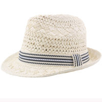 HT3137 Summer Sun Hat Men Women Crochet Straw Hat RetroTrilby Jazz Fedora Hat Unisex Breathable Beach Cap Male Female Beach Hat