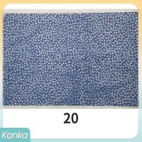 ✨ Konka เครื่องเคลือบดินเผาดินเผาเคลือบกระดาษลอกลายใต้ดอกไม้กระดาษสีฟ้า