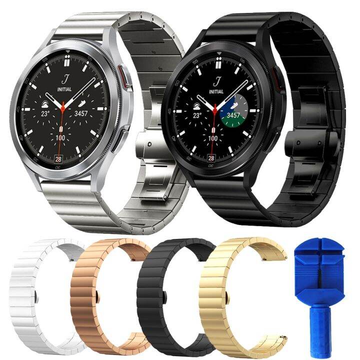 Stainless Steel watchband for Samsung Galaxy Watch 4 Classic 42mm 46mm