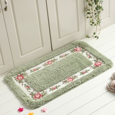 （A SHACK） 6ขนาด Dollbedroom Hallway Water Absorption Non-Slip Bathroom Mat Toilet Rug Foot Pad