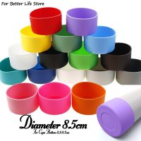 ₪ For Better Life 1Pc 8.5cm Soft Silicone Cup Bottom Sheath Protector Sleeve For Glass Water Tea Bottle Anti Damage Accessories