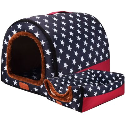 [pets baby] ใหม่ที่อบอุ่น DogComfortable PrintKennel เสื่อสำหรับ PetTopFoldable แมวนอนเตียง Cama Para Cachorro
